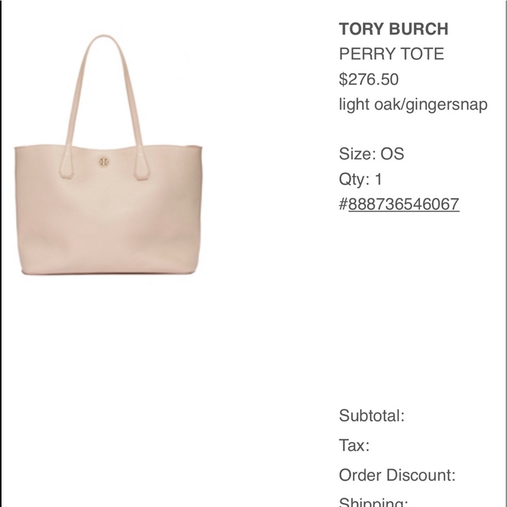 Tory Burch Perry Tote Leather